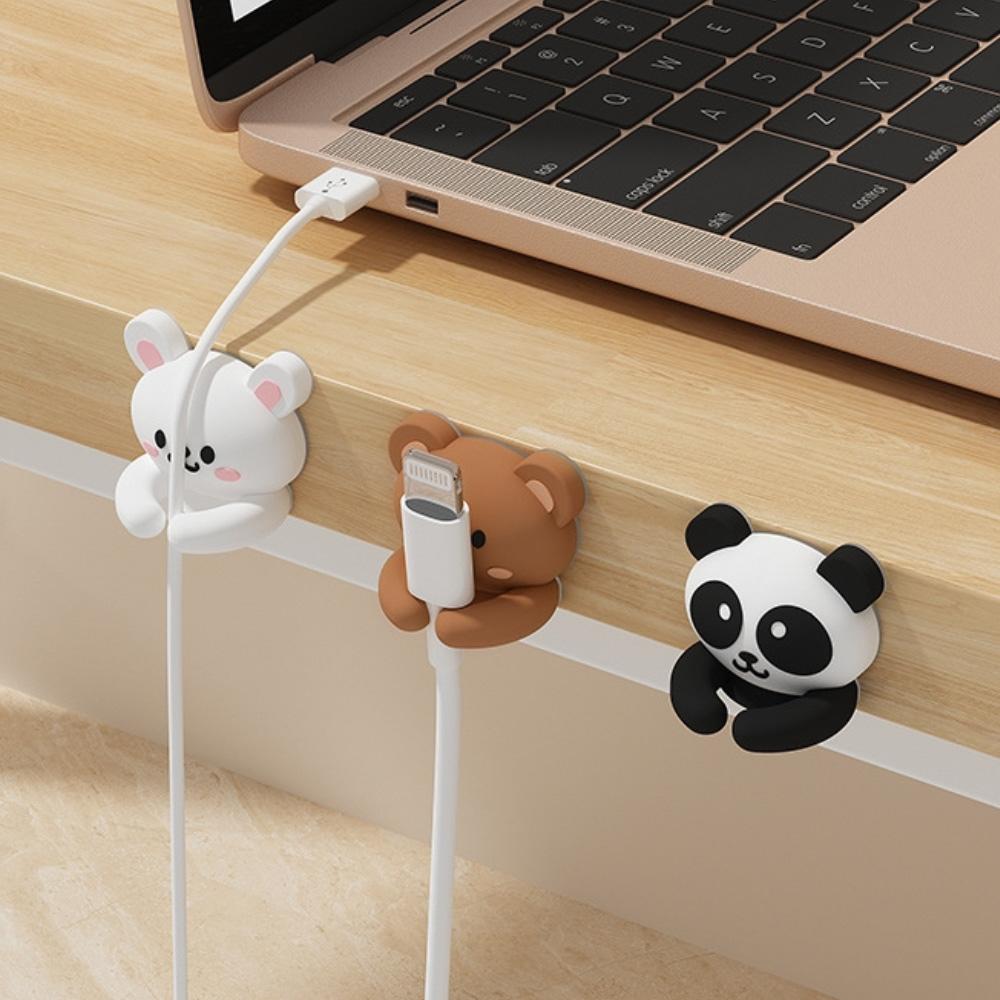 

WORTHBUY Настольные симпатичные держатели для кабелей, держатели-клипсы, органайзер для аккуратного стола, самоклеящийся держатель для кабелей, офисный держатель для проводов и шнуров