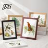 Wooden Photo Frame 6/7/8/10-Inch/A4 Vintage Clear Glass Picture Display Decor Rustic Home Office Bedroom Desktop Holder Decoration Lightweight