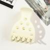 Women's Strong Shaping Matte Strawberry Hair Claw Clips Fluffy Ponytail Holder Daily Use Hollow Plastic Hair Accessories