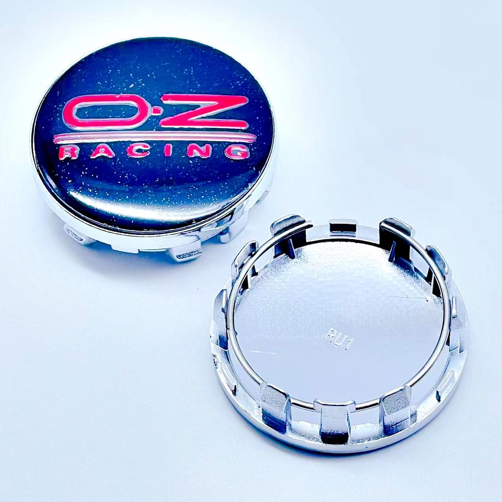 4 szt. 59 mm Stylizacja Samochodu OZ Racing O.Z Logo Dekielki Środkowe Piast Kół Samochodowych Naklejka Ozdoba Pokrywy Felgi Odznaka Emblemat Akcesoria Samochodowe