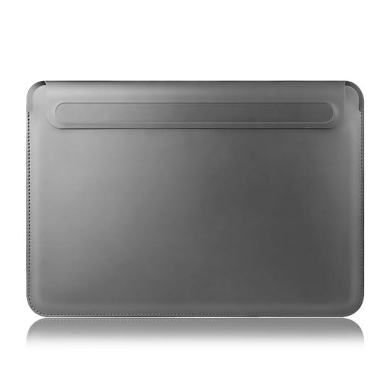 16 Zoll Laptop Hülle Slim Magnetverschluss Einfarbig Multifunktional Universal Mauspad Kunstleder Wasserdicht Notebook Tasche für MacBook