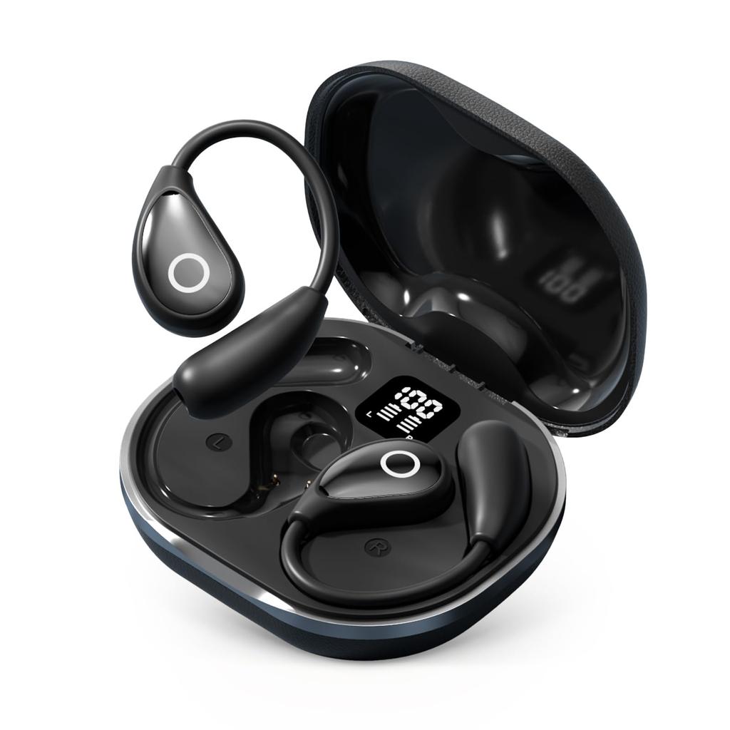 Bautylee Wireless Earbuds Bluetooth Sound Bluetooth Instant Automatic Up to 100 Hours of Fast Design with Air Comfortable Sound Leakage LED Touch IPX7
