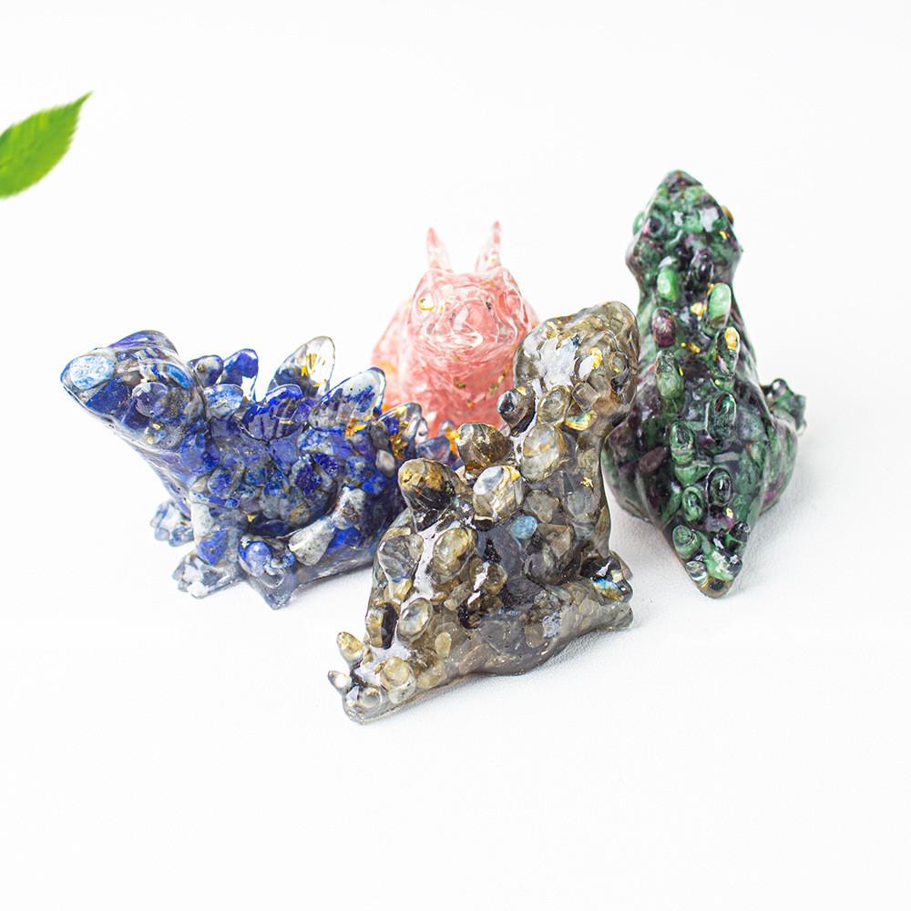 Trex Resin Art Decor With Crystal Resin For Modern Desk Ornament Gift For Friends And Family