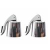 2pcs Portable Wine Saver Bottle Stopper Press Handle Wine Toppers Stopper  Keeping Fresh