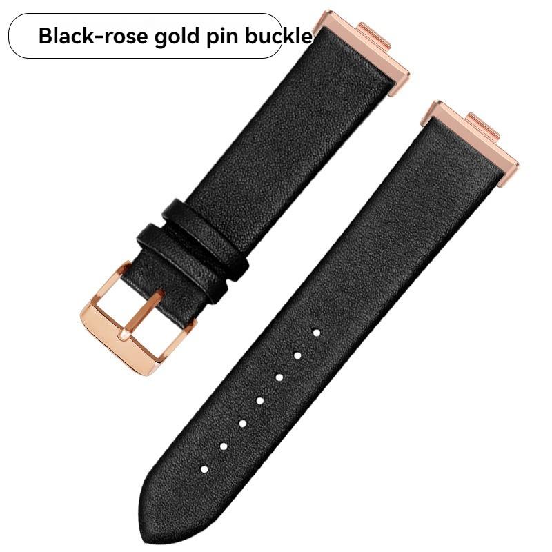 For Huawe Watch Fit3 Fit4 Leather Strap Sports Fit 3 Smart Watch Fit 4 Pro Wristband Ultra-thin Plain Cowhide Watch Chain
