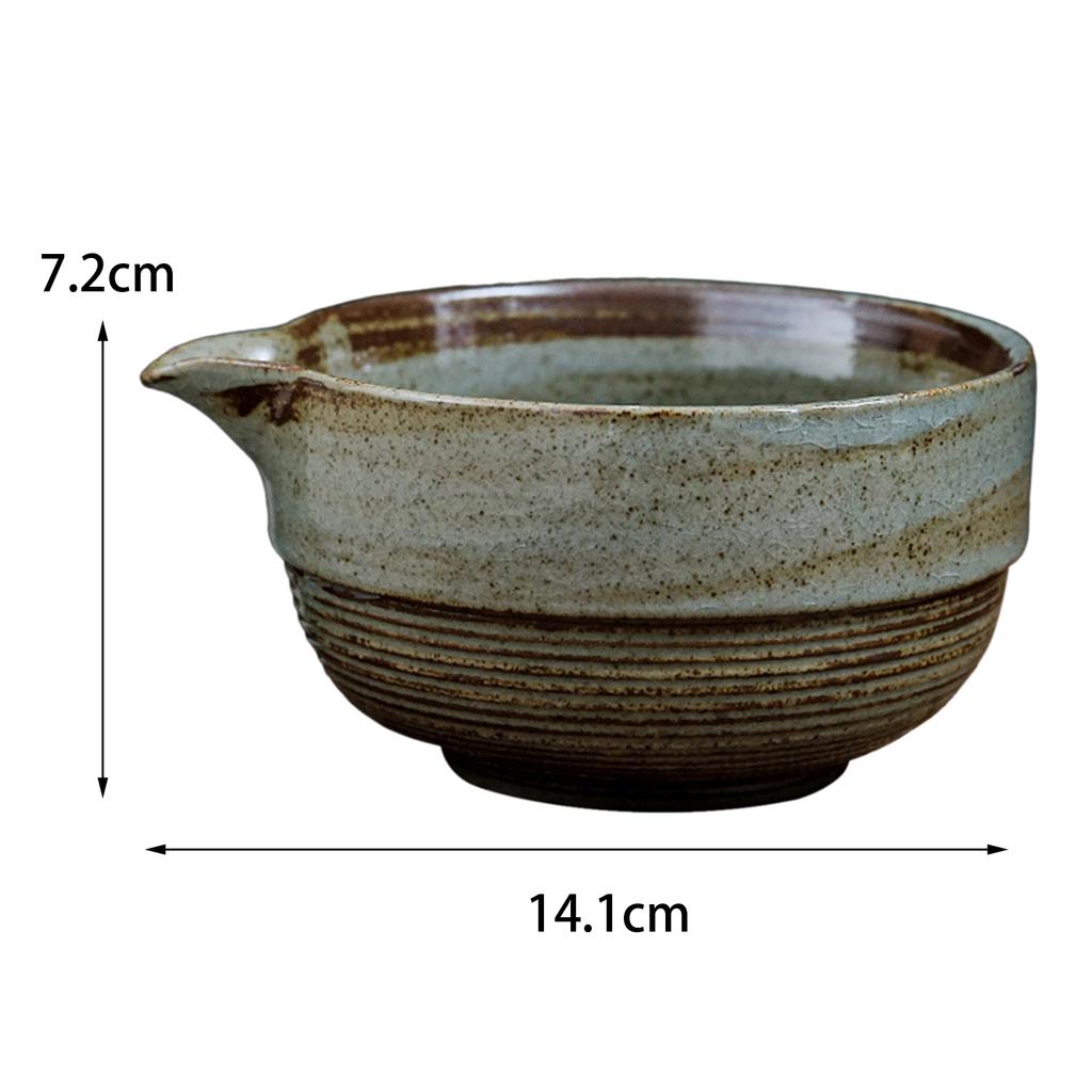 480ml Ceramic Handmade Green Tea Cup Handcrafted Japanese Traditional Matcha Bowl DIY Tea Accessories for Tea Lovers