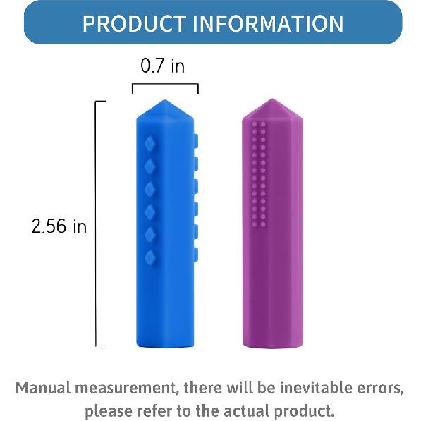 Sensory Pencil Toppers for Sensory Kids, Boys and Girls, Silicone Fidgets Pencil Covers for Autism, ADHD, SPD, or Special Oral Motor Needs