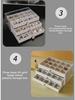 Free Shipping: Large-Capacity Transparent Jewelry Storage Box for Earrings and Necklaces - Dustproof and Drawer-Style
