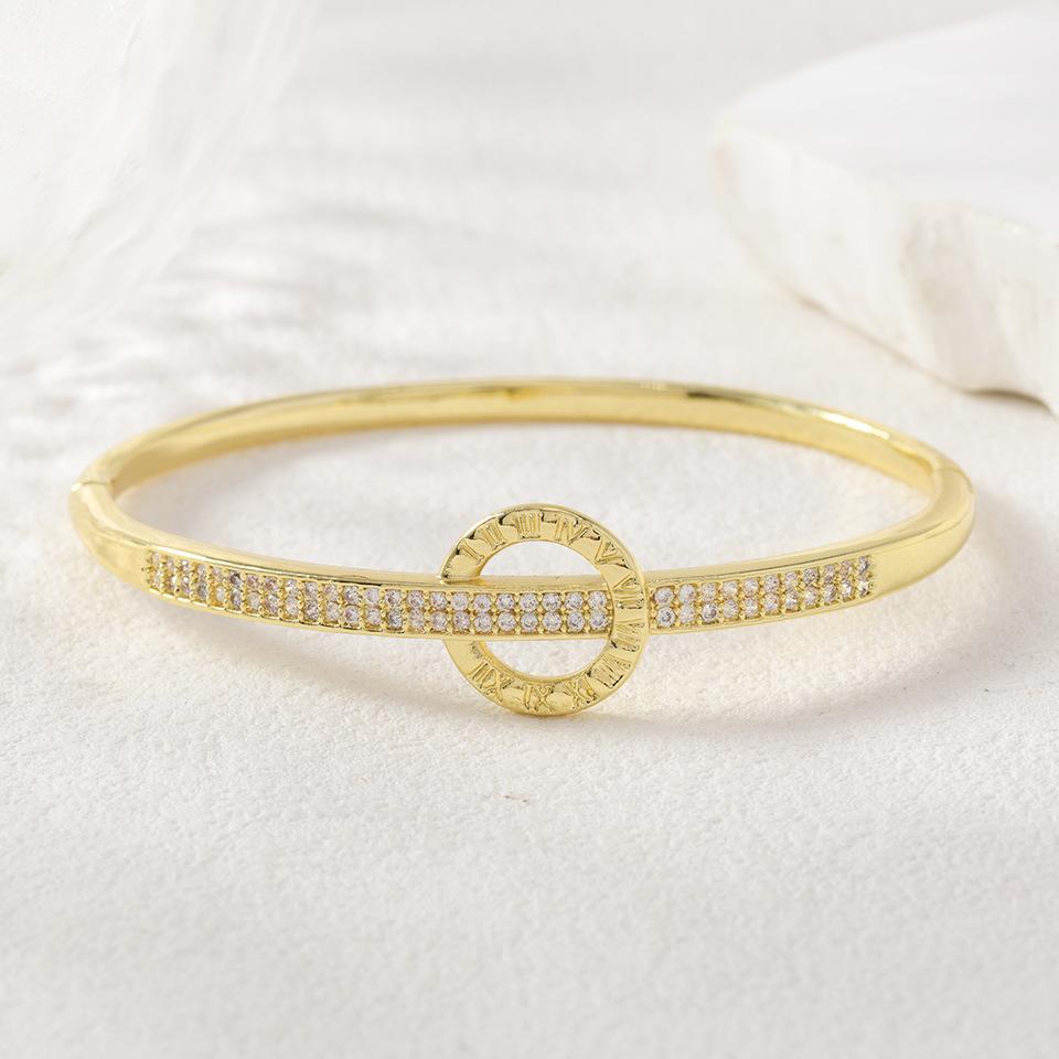 Light Luxury, Fashionable, Unique, Micro-paved Zircon, Exquisite, Light Luxury, Versatile and High-end Opening One Size(16-22CM)