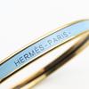 Used HERMES bracelet Uni Bangle metal/enamel 11.9g blue gold plating