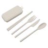 Portable Detachable Knife, Fork, Spoon and Chopsticks Set 4 Pieces Travel Folding Cutlery Picnic Cutlery Set Camping Cutlery Set