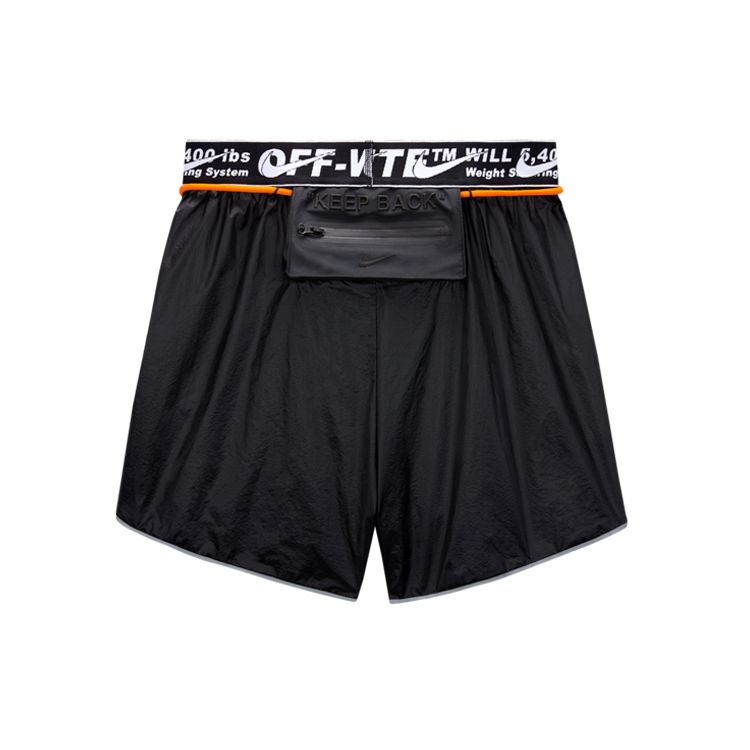 Nike X OFF-WHITE Co-Branded Vintage Athletic Shorts Women Bottoms Black BV8051-010