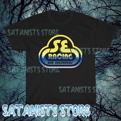 Nieuw SE BMX Racing Geel Logo Heren T-shirt grappig maat S tot 5XL