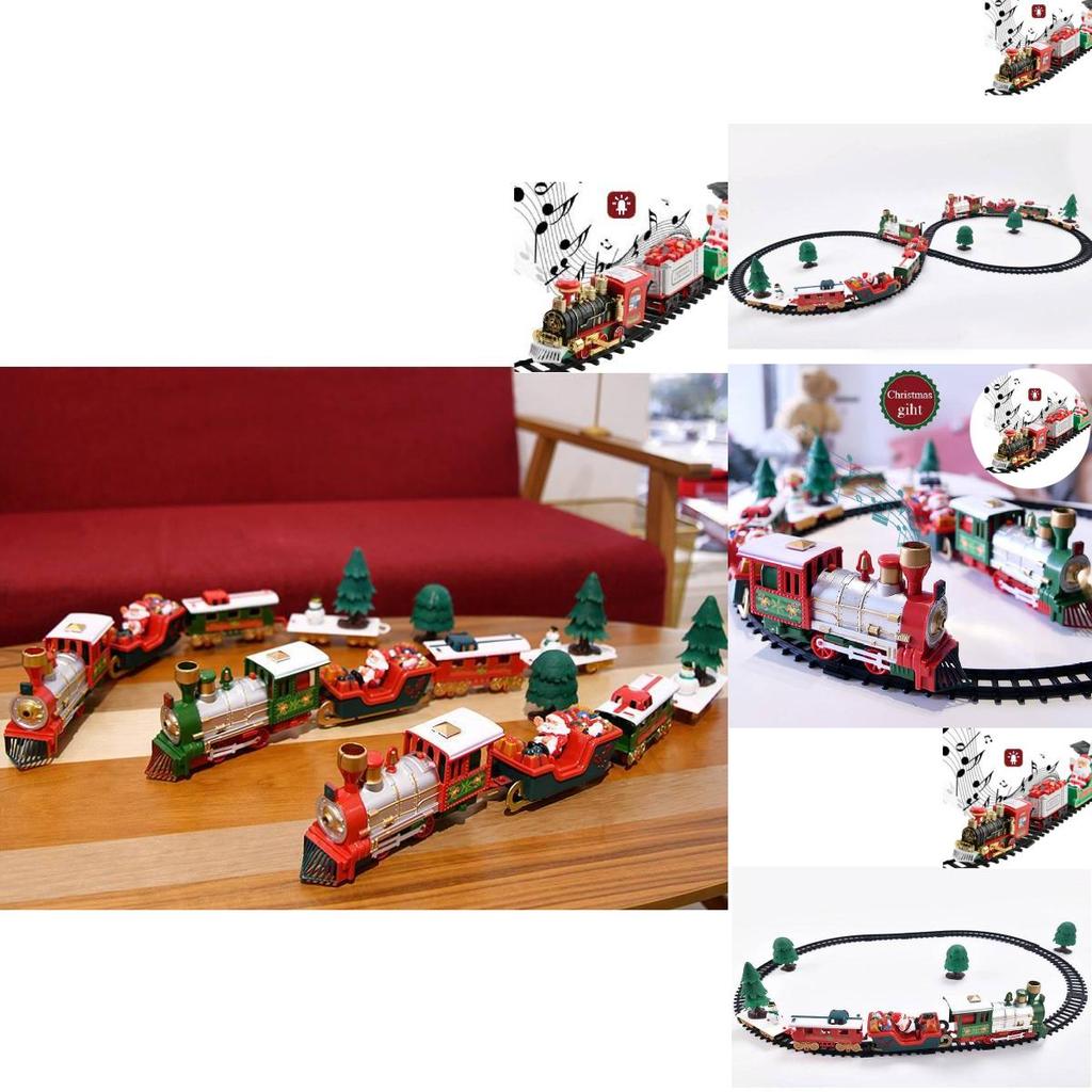 Colorful Electric Toy Train Set With Lights Music And Holiday Cheer For Kids