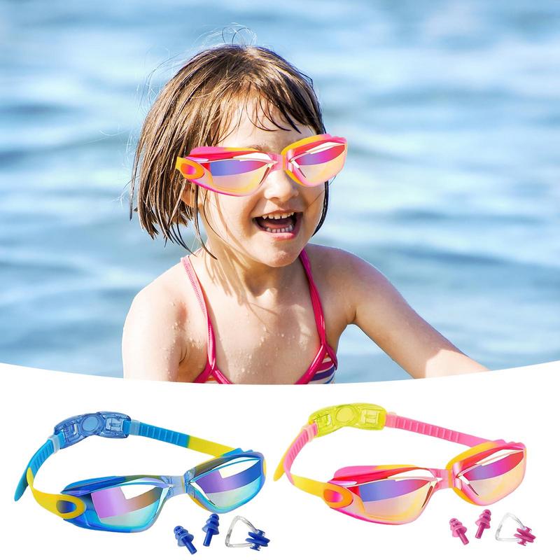 Kid Goggles For Swimming Youth Swimming Kids Water Goggles Waterproof Anti-Fog Clear Vision Glasses UV Protection For Children