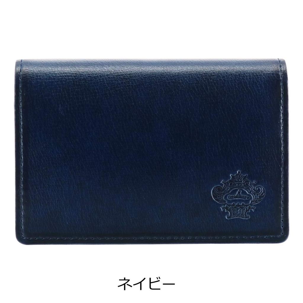 Business Card Holder Genuine Leather Patina Patina Made In Japan Cowhide Leather Navy [Orobianco] Men's ORS-071309