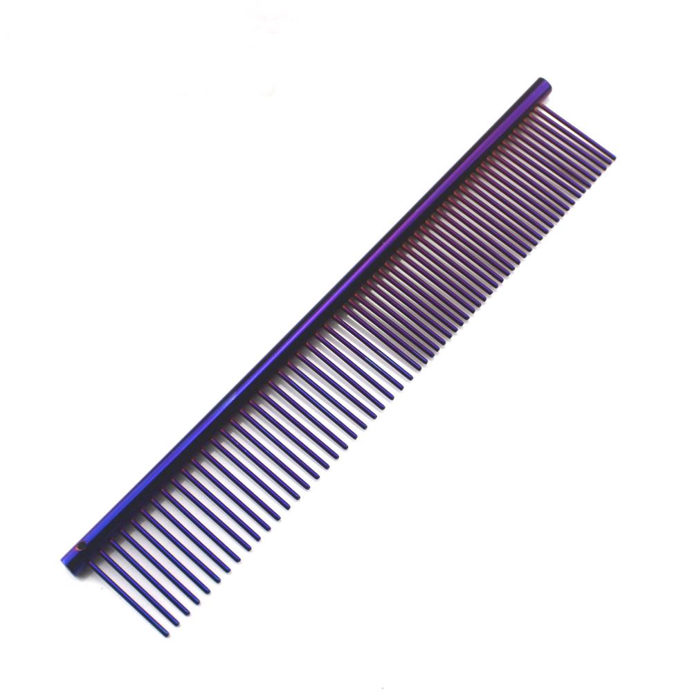 10pcs Pet Comb Stainless Steel Silver Pet Lightweight Comb for Dog and Cat  Color Comb PT-255