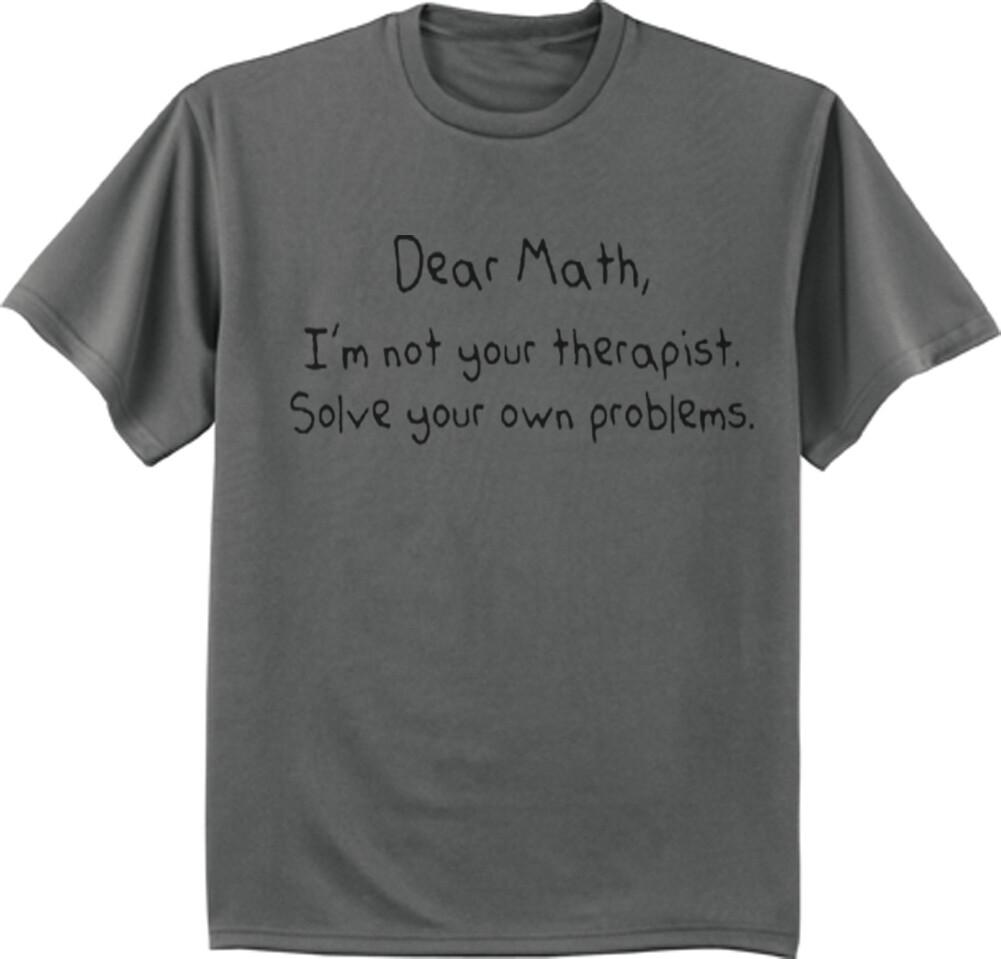 Funny Math T-Shirt Mens Graphic Tee Clothing Apparel