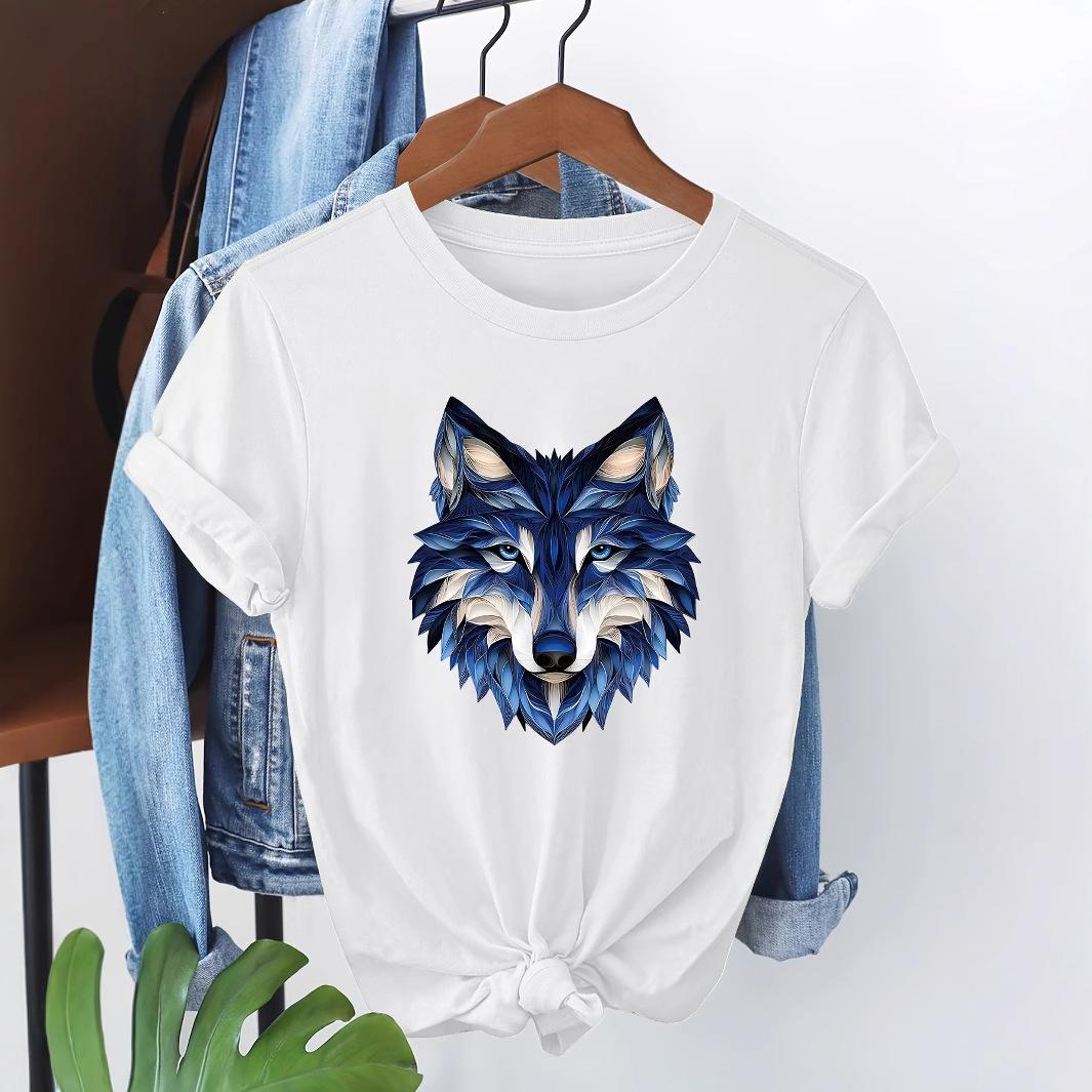 

TEMU 2025 Summer All-Cotton Collarless Loose Women s T-Shirt - Europe & America Style Small абрикосовый