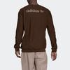 Adidas Originals Trefoil Sport Crew Neck Sweatshirt Men Tops Brown HP0437