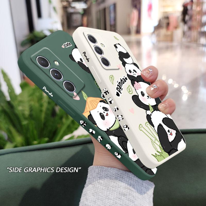 Panda House Phone Case For Samsung Galaxy A17 A56 A36 A26 A16 A06 A54 A34 A24 A14 A55 A35 A25 A15 A05 A05S A04S A04E 4G 5G Cover