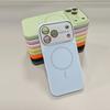 Magsafe magnetic suction is suitable for iPhone11promax large window mobile phone case silicone candy color mobile phone case