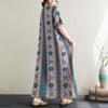 Short Sleeve Plus Size Vintage New In Dresses for Women Casual Loose Long Summer Dress