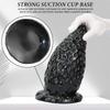 Black 11cm Extra-Large Strawberry Anal Plug, Extra-Thick Male Toy