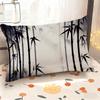 Bamboo Pattern Rectangle Pillowcase Suitable For Sofa Bedroom Car Pillow Cover Cushion Rectangular Back Cushion