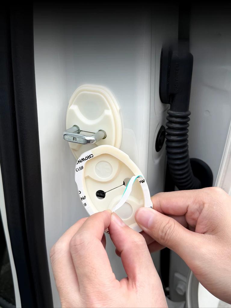 For 2026 GWM ORA 5 Silicone Door Lock Cover, Door Stopper Shock Absorbing Buffer Pad, Anti-Rust Modified Accessories