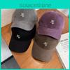 Cotton Casual Twill Embroidered Baseball Hat Sun Protection Cap With Brim Curved
