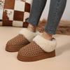 Foreign style Internet celebrity comfortable and warm Korean version of women's cotton shoes 2025 autumn and winter new fashion versatile non-slip co
