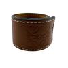 Bracelet Anagram Calfskin Bangle Brown Calfskin Women Used