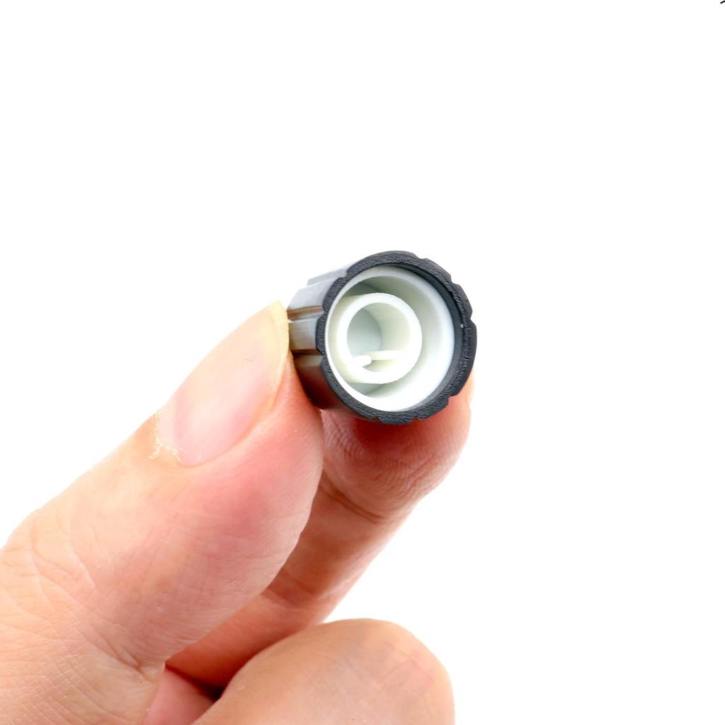 10Pcs 6mm D Type Potentiometer Control Knobs, Plastic Volume Audio Mixer Bass Tone Rotary Knob,for Encoder Electric Guitar Speaker Board DJ