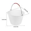 Reinforced Thickened Plastic Bucket Portable Concrete Cement Sand Bucket Handle Design for Construction Portable Sand Bucket,