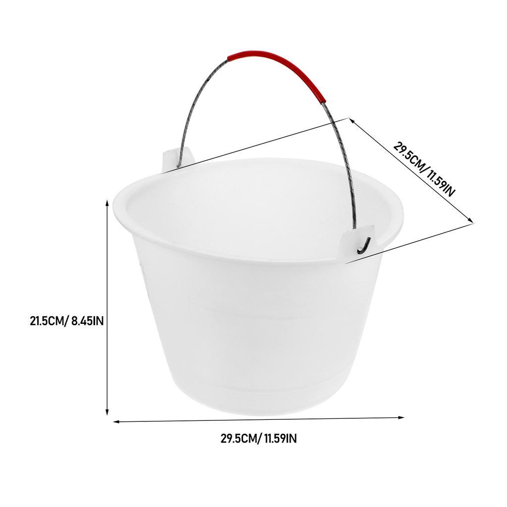 Reinforced Thickened Plastic Bucket Portable Concrete Cement Sand Bucket Handle Design for Construction Portable Sand Bucket,