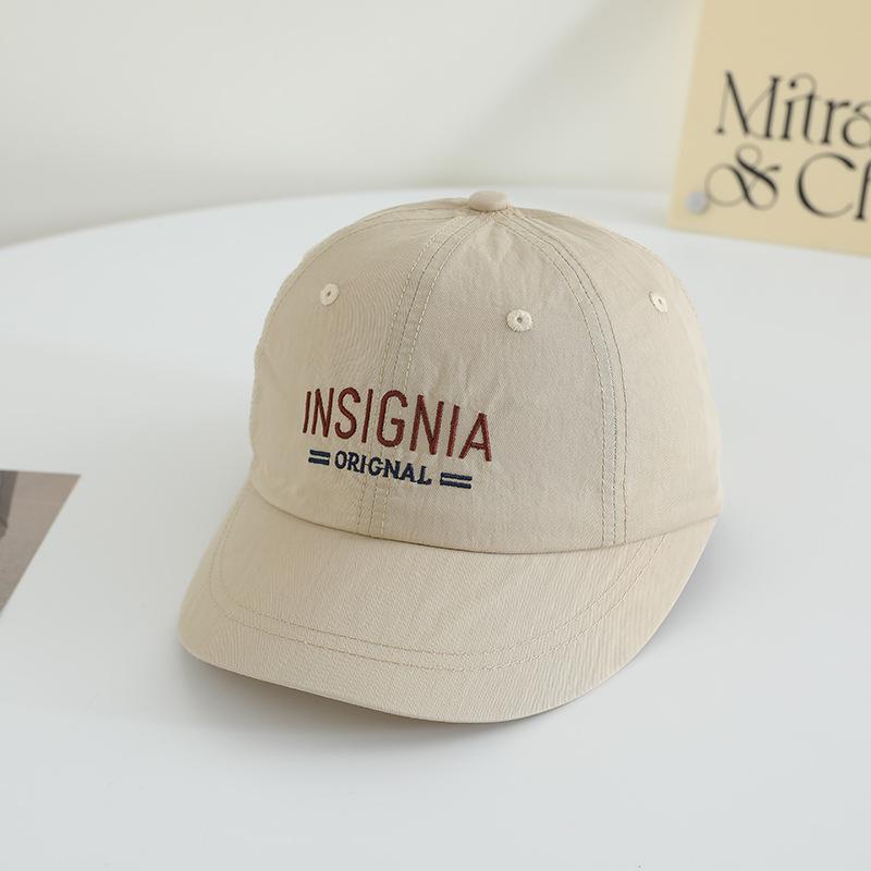 

New Embroidered Letters Show The Face Small Soft Top Baseball Hat Men and Women Korean Version Big Head Sports Sun Protection Baseball Cap adjustable
