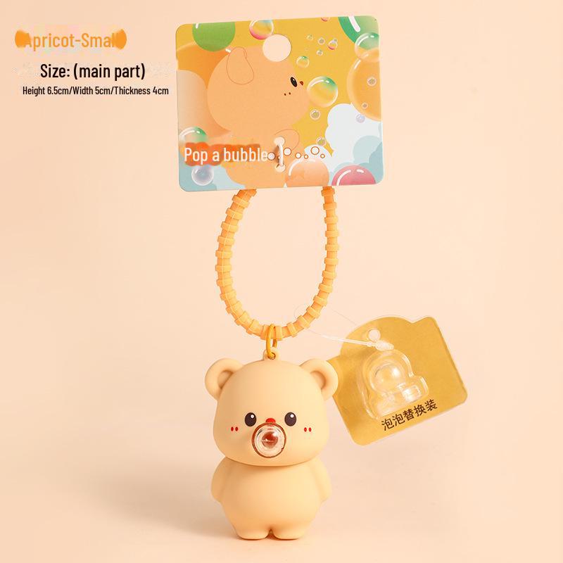 Genuine Cartoon Bear Keychain: Cute Bag Pendant and Small Gift