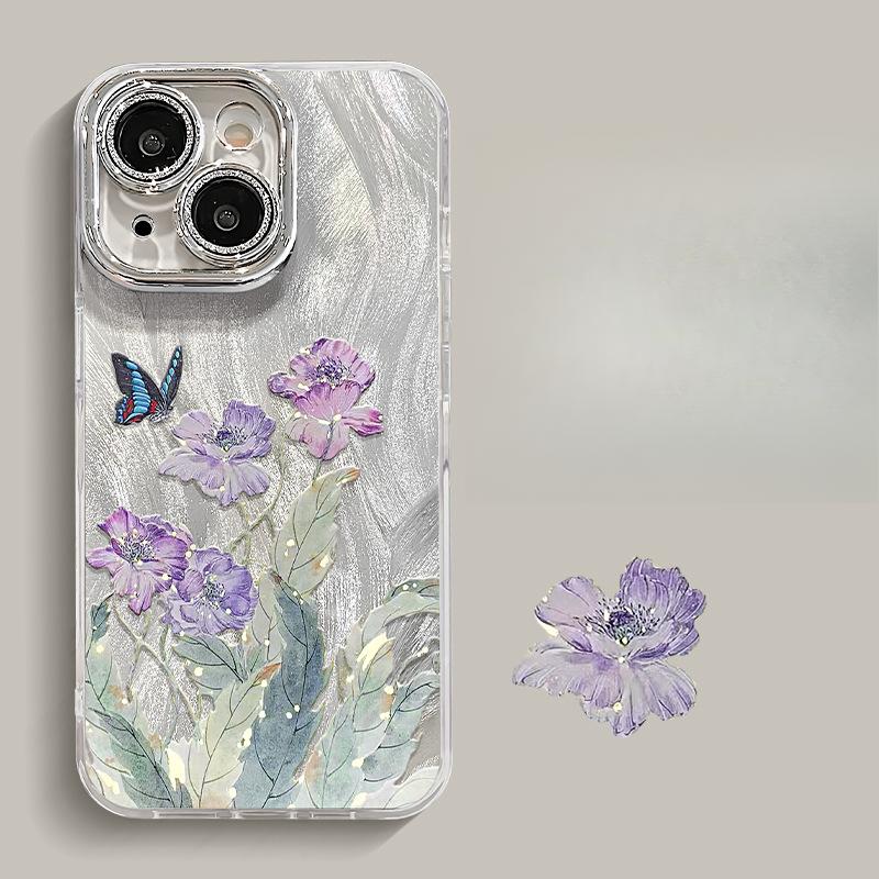 

Орхидея-бабочка подходит для Apple 16pro с чехлом для телефона из перьевой марли 15, Полностью обернутая защитная пленка для объектива 14, Ощущение высокого класса 13, Защита от падений 12 Redmi K40/K40 Pro