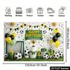 2D Boys Soccer Birthday Photography Backdrop, Football Party Decor