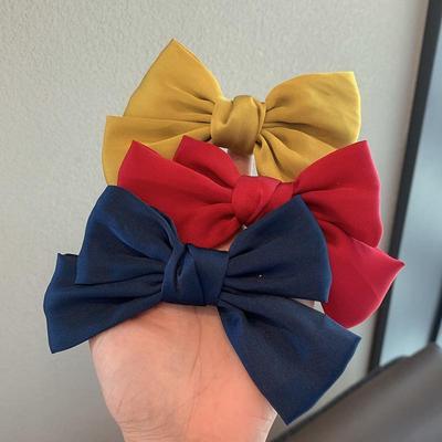 Korean Princess Style Bow Hairpin - Children's Elegant Hair Accessory