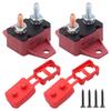 10A Circuit Breakers Auto Reset Function with Waterproof Cover Studs Bolt for Automotive, Marine, Trailers