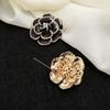 Jewelry Accessories Elegant Pin Enamel Rose Flower Brooch Alloy Coat Brooch Pearl