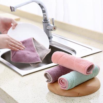 Bambusfaser-Handtuch, Waschschüssel, kein doppelter Öllappen, Bambuskohle zum Öl-Geschirrtuch