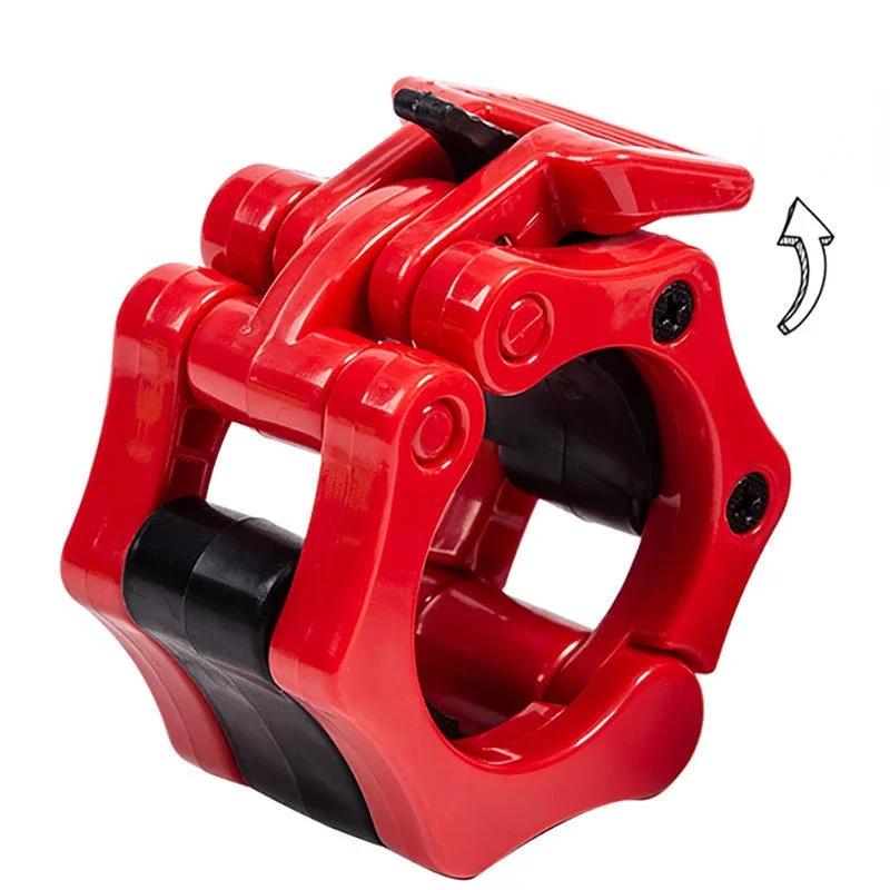 Grampos de Barra de Liberação Rápida de 25/50mm Colares de Barra com Trava Giratória Clipes de Barra de Peso para Levantamento de Peso e Treinamento de Força