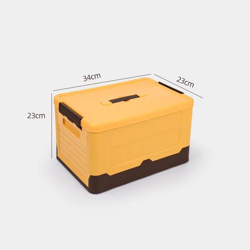 

Camping Storage Box Student Dormitory Bookshelf Household High-capacity Save Space Plastic Container Foldable Toy Storage Box