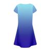 Women's Summer Casual Petal Slim Stripe Pleated Solid Color Dresses