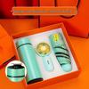 Holiday Gift Set: Thermos, Fan, and Umbrella