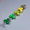 20pcs/lot MOC Bricks 37695 Plant Stem With 3 Leaves And Bottom Pin City House Garden Buildings Blocks Accesories Chilren's Toys