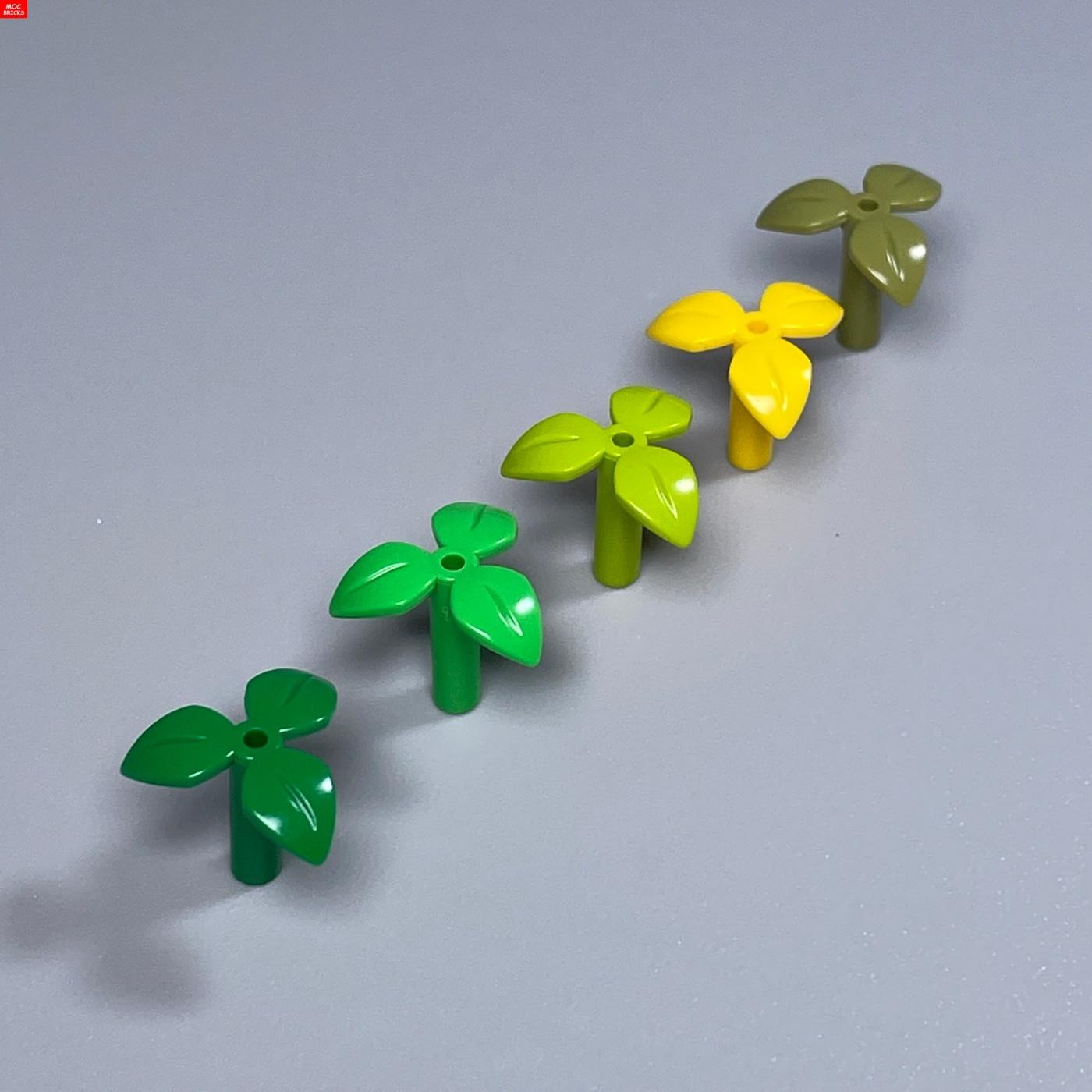 Professional Fishing Unisex 20Pcs/Lot Moc Bricks 37695 Plant Stem With 3 Leaves And Bottom Pin City House Garden Buildings Blocks Accesories Chilren's Toys